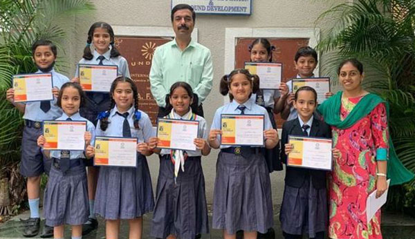 Students of Class – 4th were selected as Class Champions