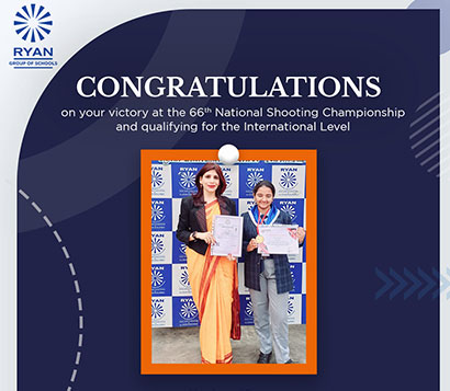 Congratulations Ms. Anya Khare for winning at the prestigious pistol event at the 66th National Shooting Championship.