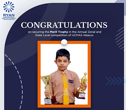 Dakshesh Sandeep Sharma sets a benchmark with his Merit Trophy win at the UCMAS Abacus Zonal and State level competition.