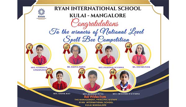 Winners of the National Level Spell Bee Competition